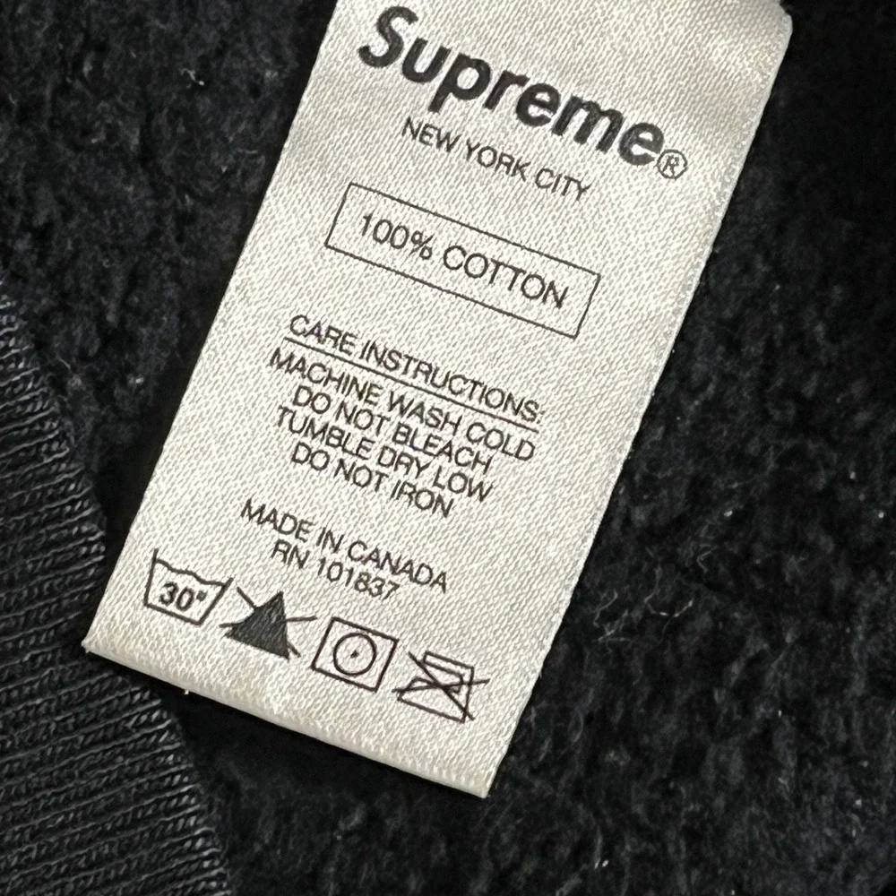 Supreme Barrington Levy Shaolin Temple Hoodie Black FW16 Mens XL Made in Canada - Picture 6 of 8